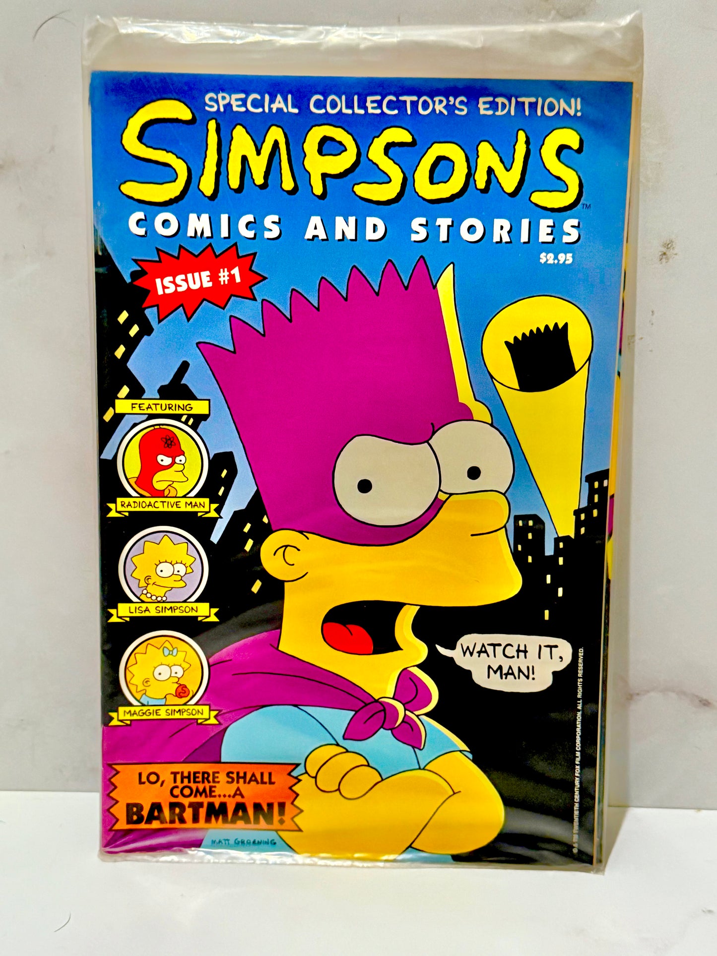 Simpsons Comics and Stories Issue #1 New in Bag with Poster