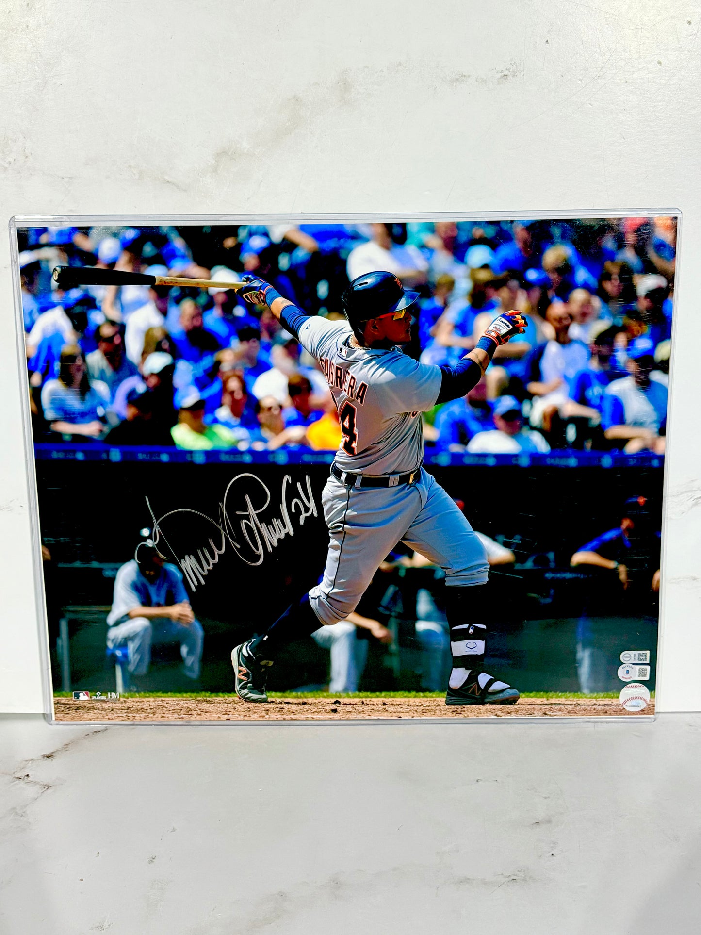 Miguel Cabrera Signed Tigers 16x20 Beckett & USASM Certified