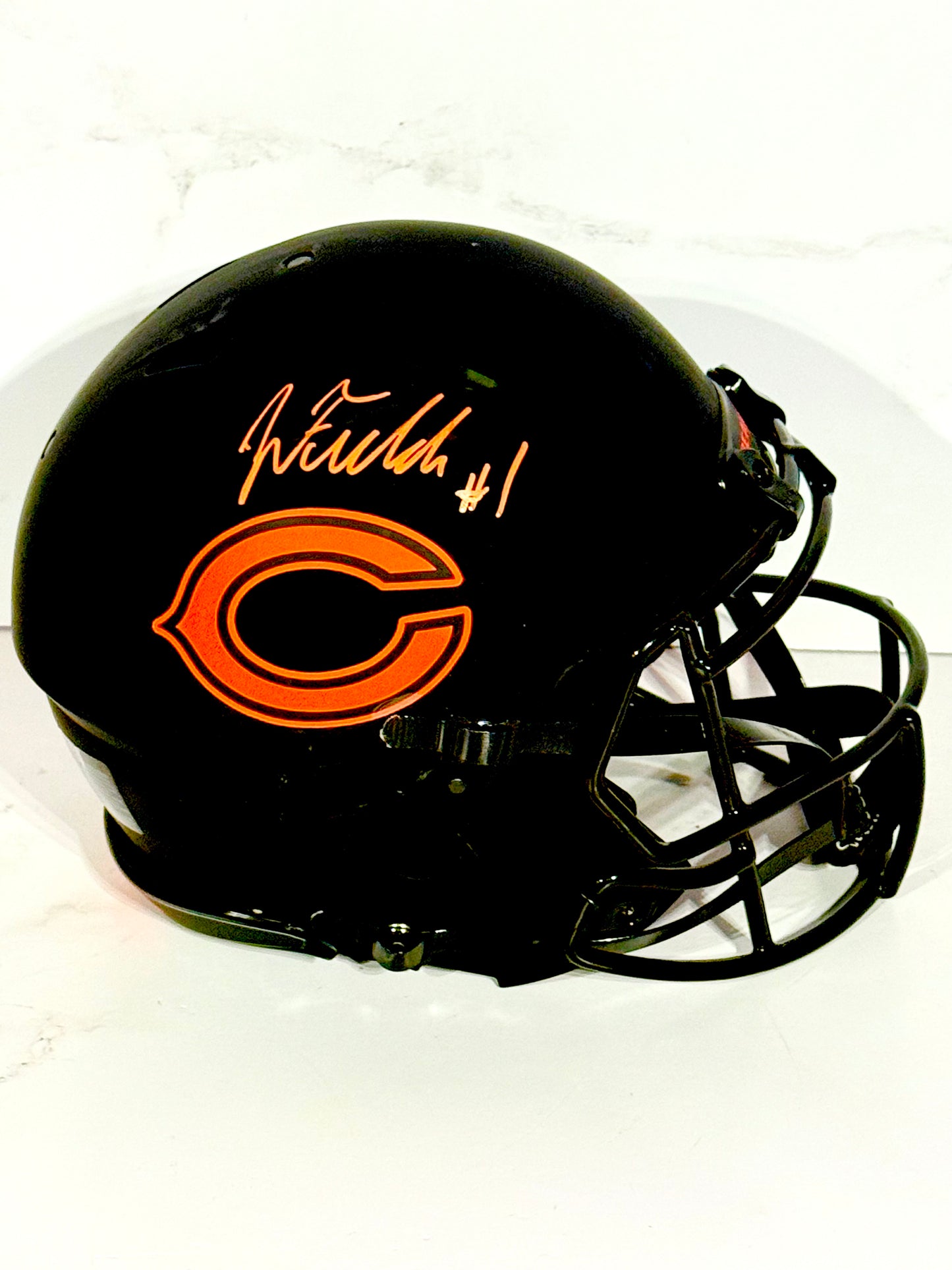 Justin Fields Signed Bears Full Size Eclipse Replica Helmet Beckett Certified