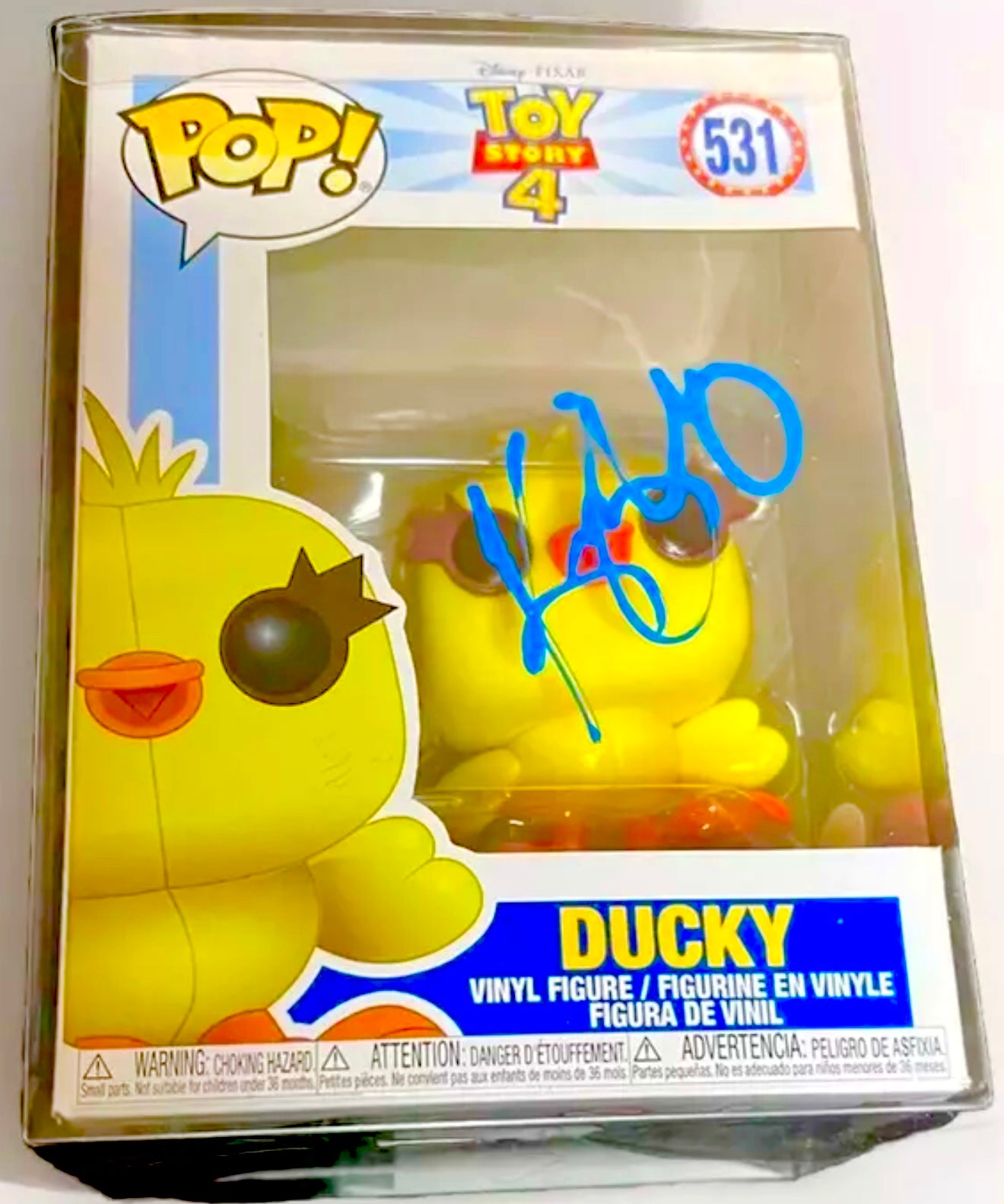 Keegan Michael Key Signed Ducky Toy Story 4 Funko Pop JSA Certified