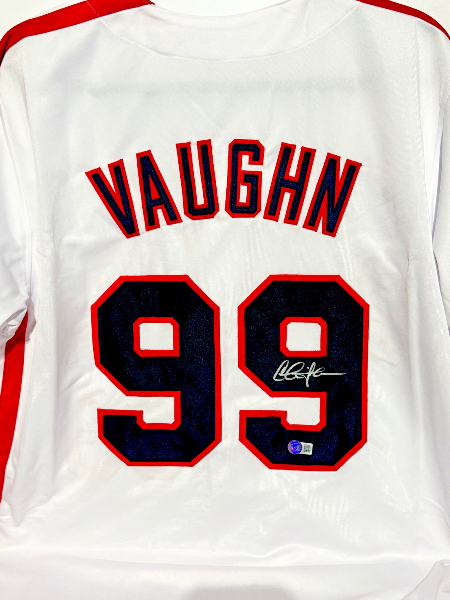 Charlie Sheen Signed Major League Movie Jersey Beckett Certified