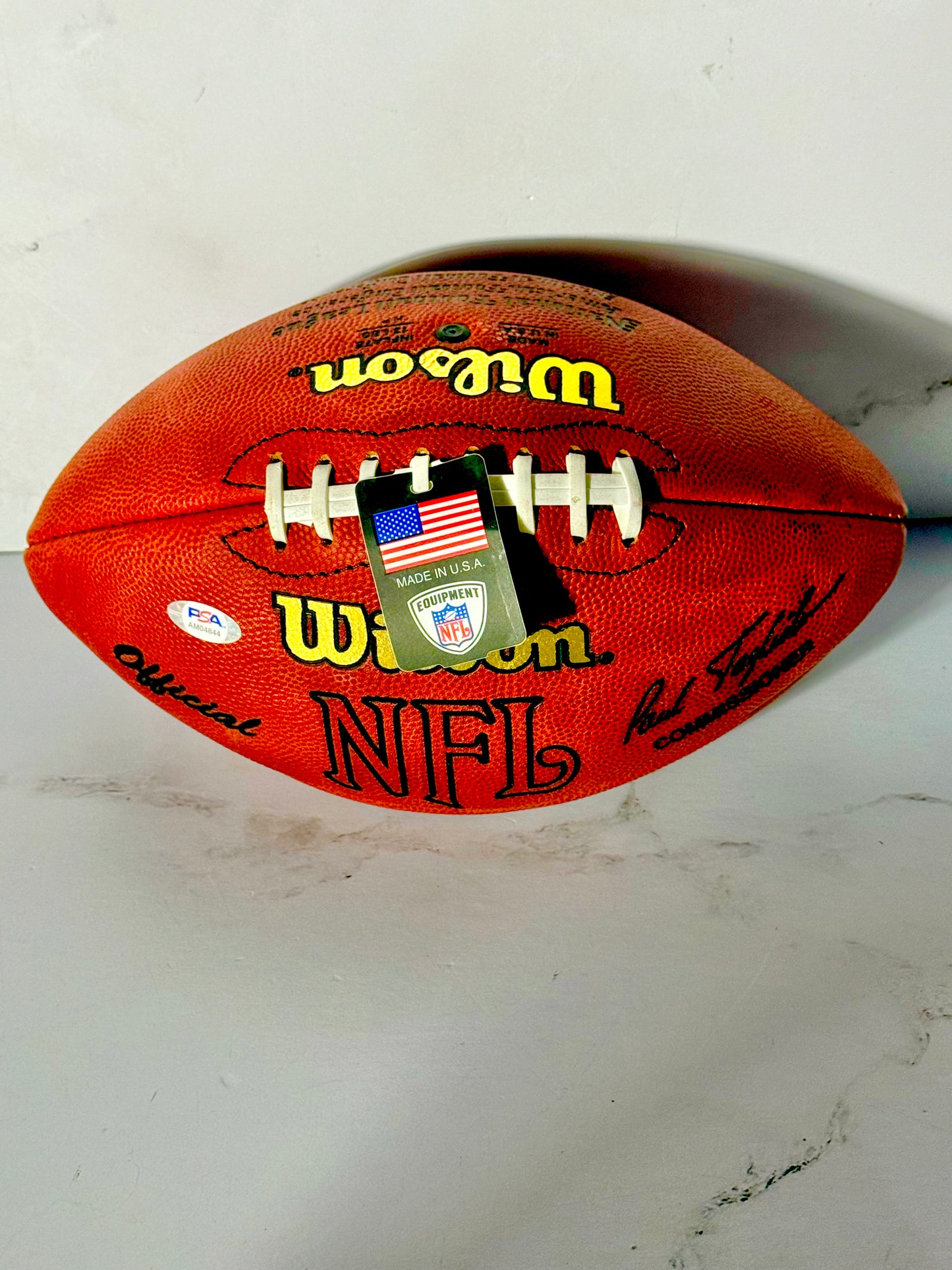 Joe Montana, John Elway & Troy Aikman Signed Official NFL Ball 49ers Broncos Cowboys PSA Certified