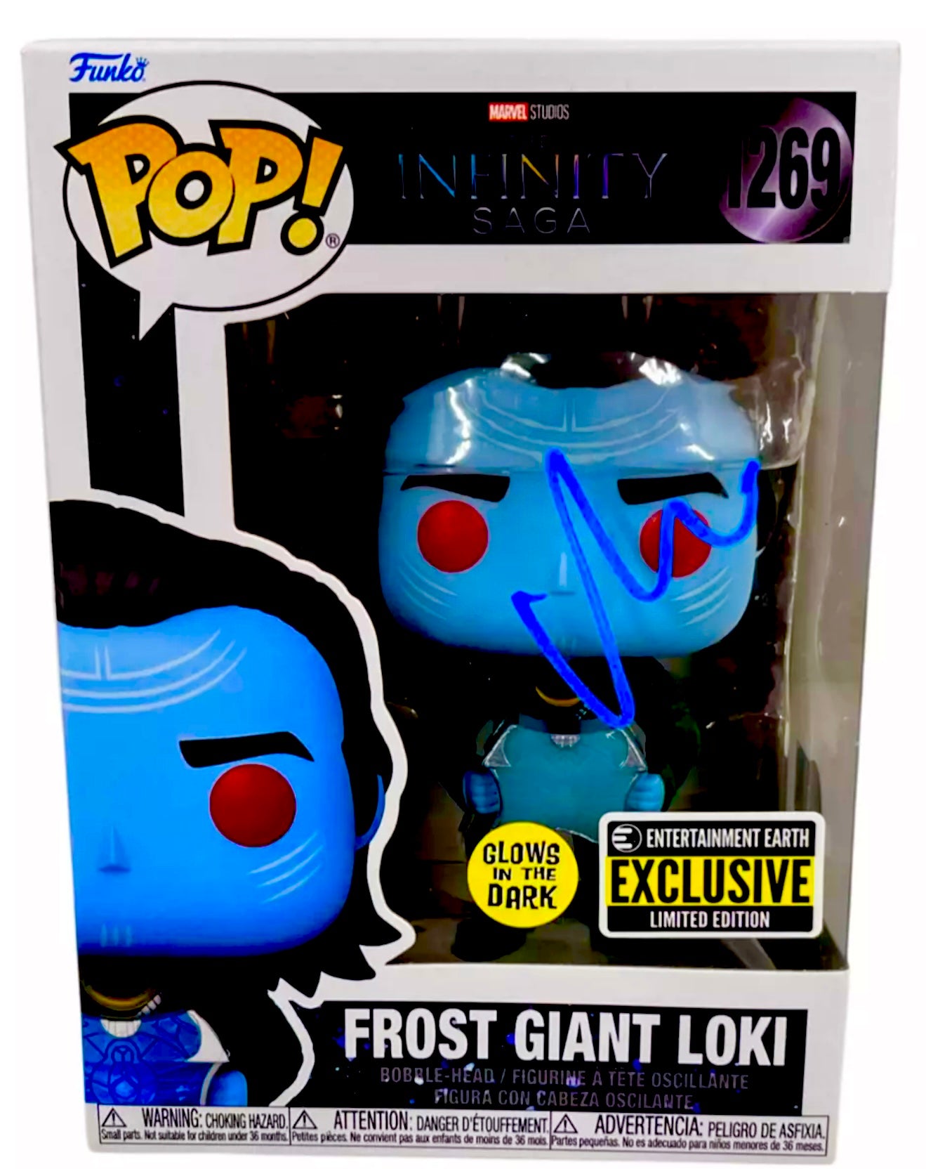 Matt Damon Signed Loki Funko Pop Beckett Certified