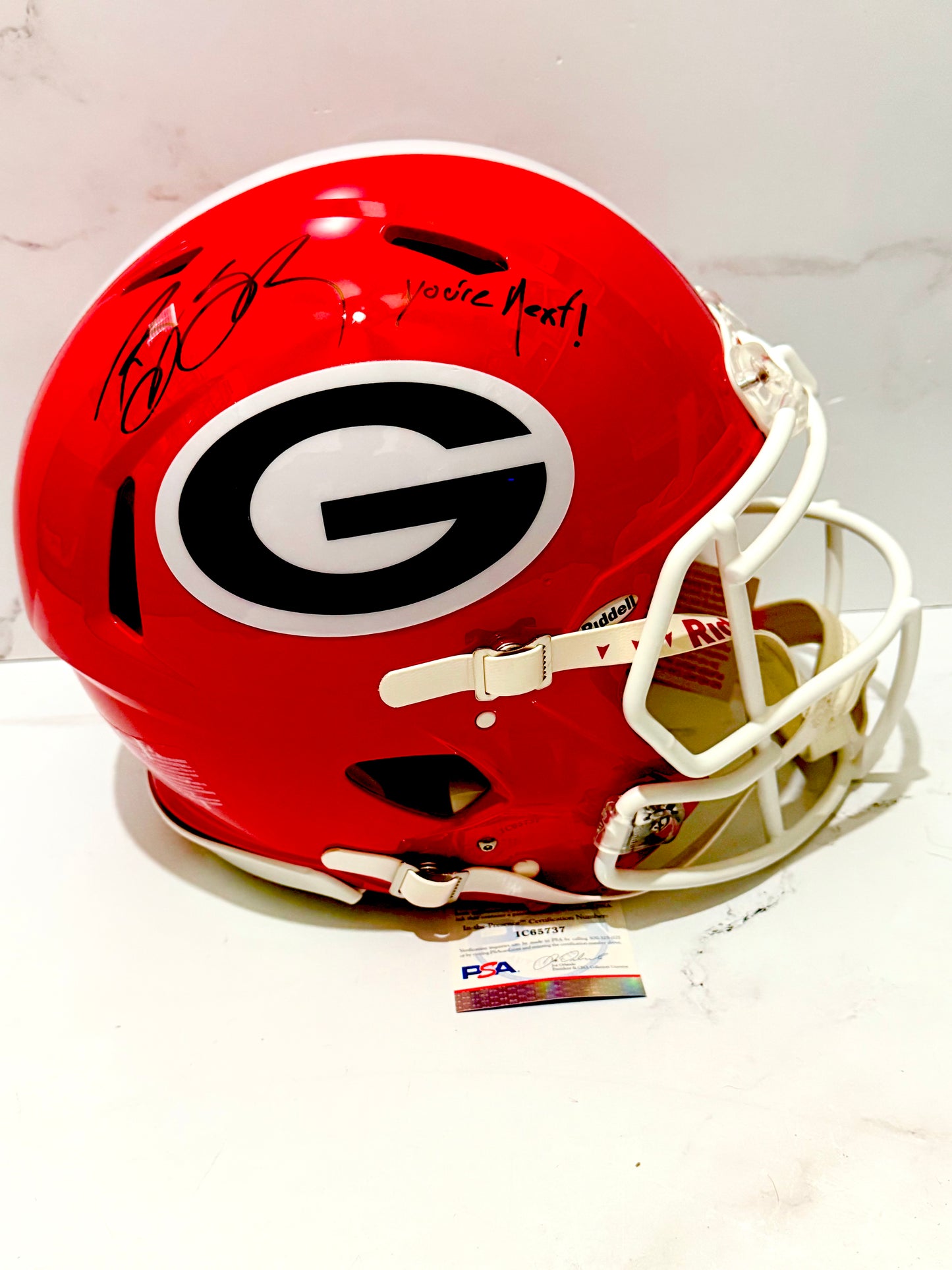 Bill Goldberg Signed Full Sized Authentic Georgia Falcons Helmet PSA Certified (You’re Next!)