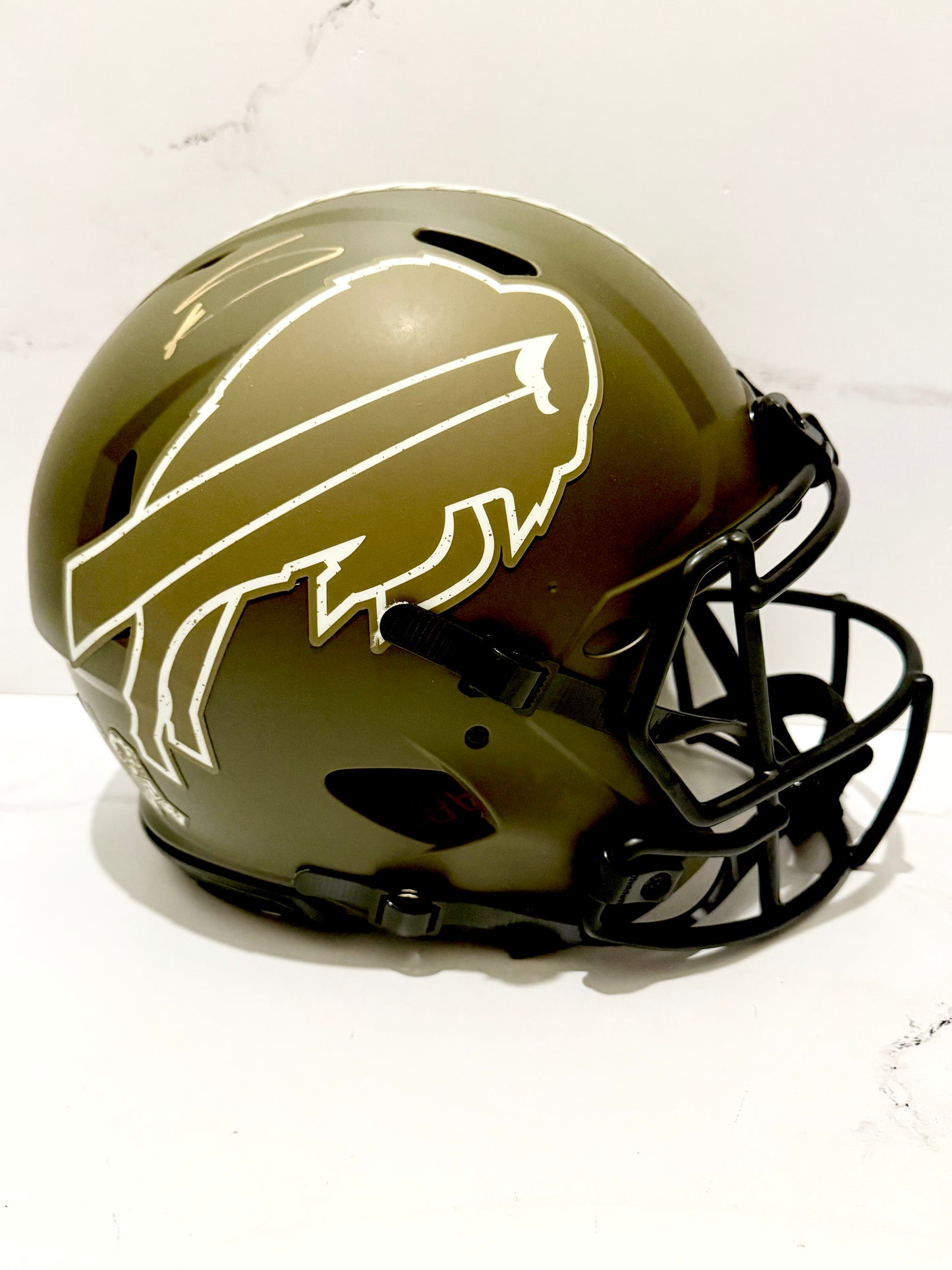 Stefon Diggs Signed Bills Full Size Replica STS Helmet Beckett Certified