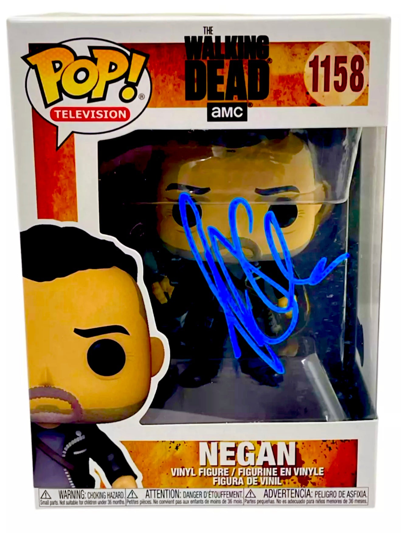 Jefferey Dean Morgan Signed Walking Dead Funko Pop Beckett Certified
