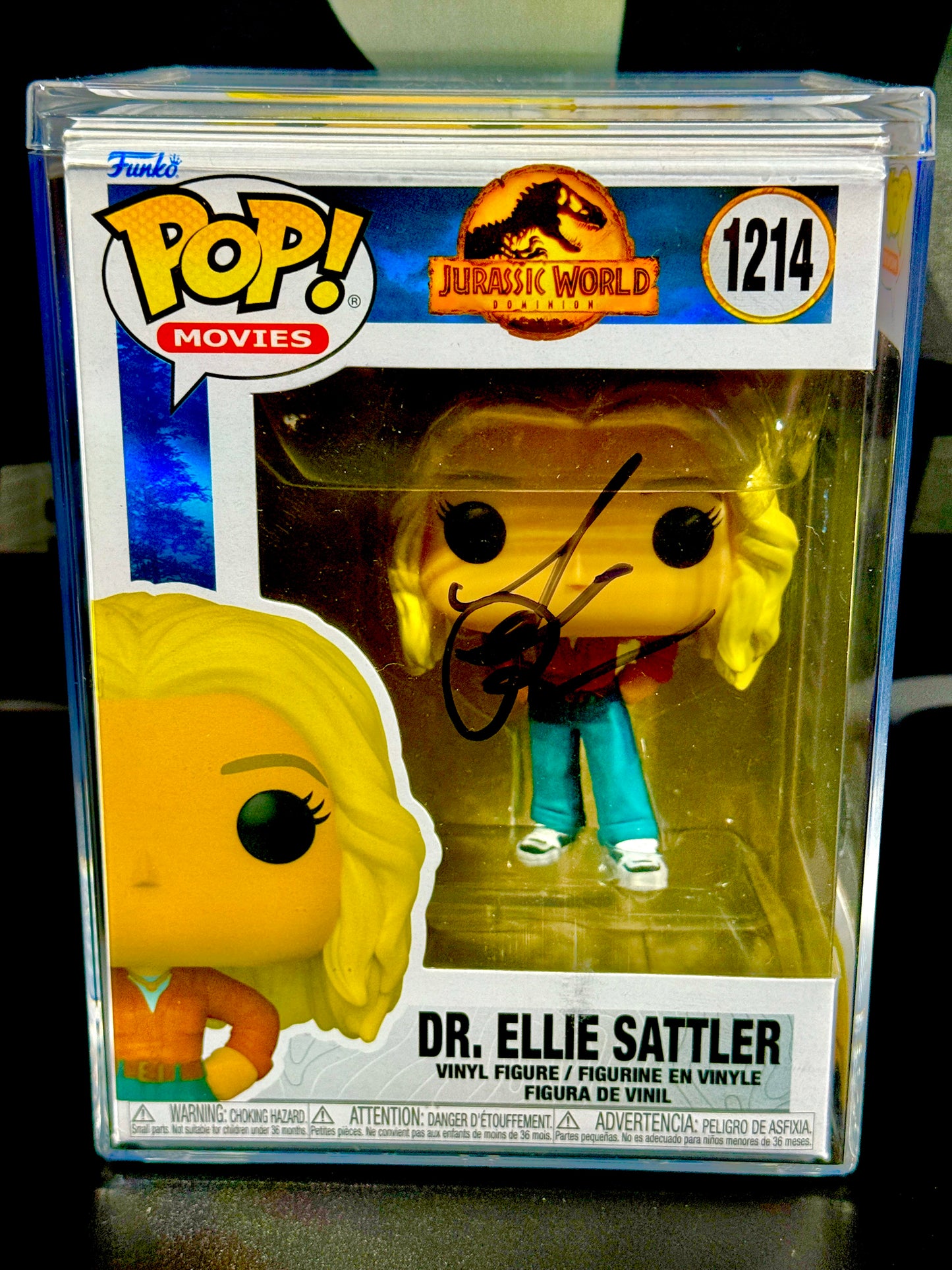 Laura Dern Signed Jurassic Park Funko Pop Beckett Certified