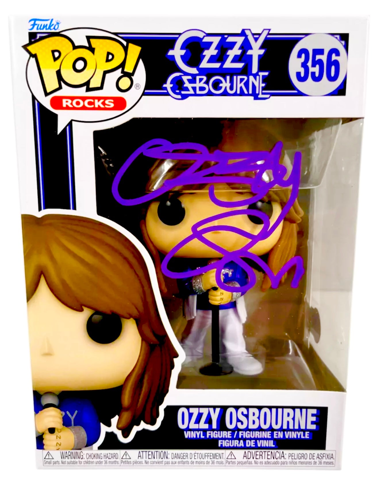 Ozzie Ozbourne Signed Rockstar Funko Pop Beckett Certified