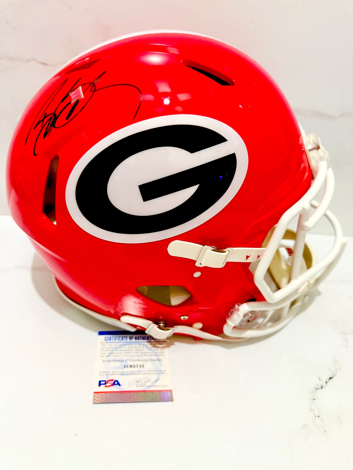Bill Goldberg Signed Bulldogs Falcons Full Size Authentic Helmet PSA Certified