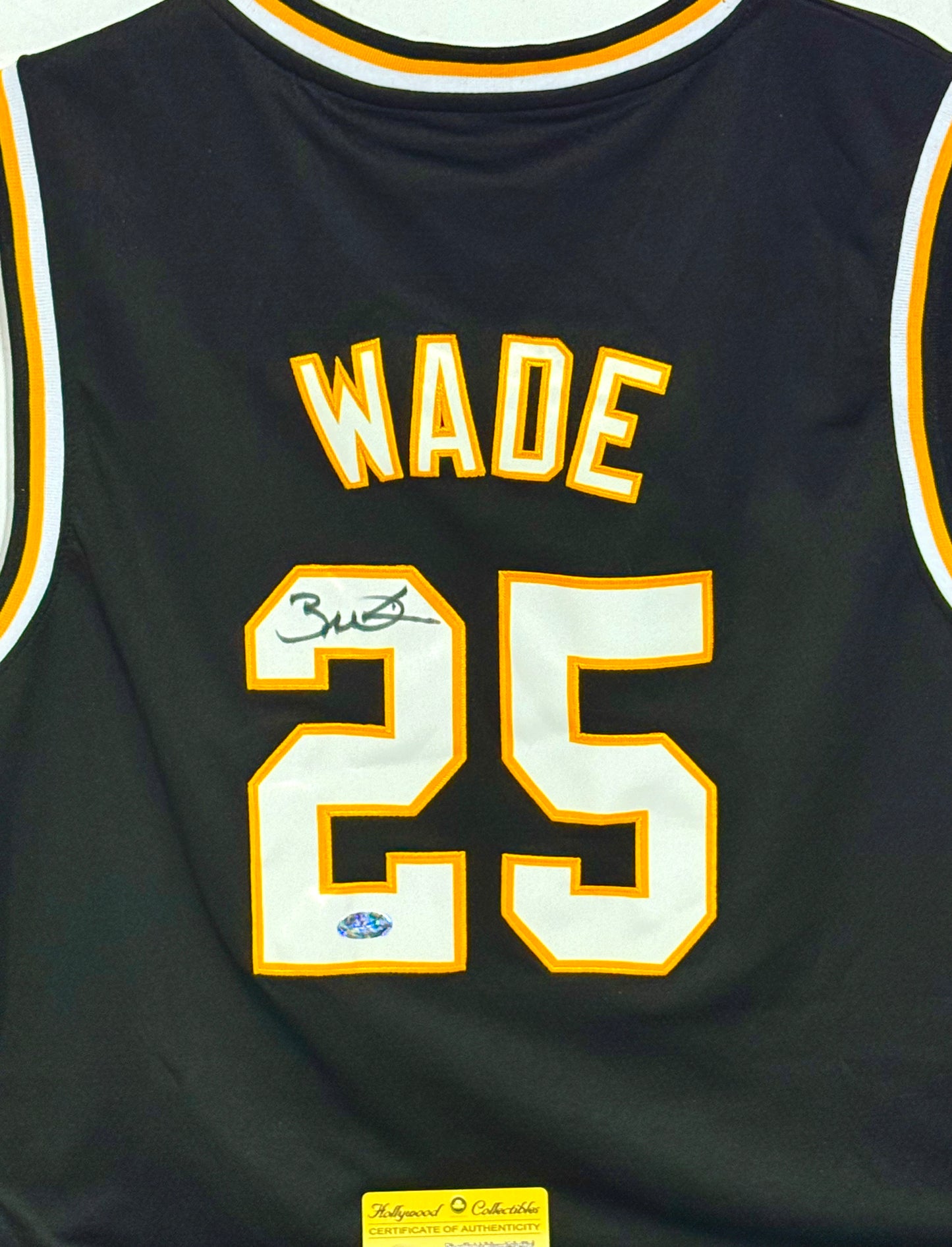 Dwayne Wade Signed Heat High School Custom Jersey Rare Hollywood Collectibles Certified