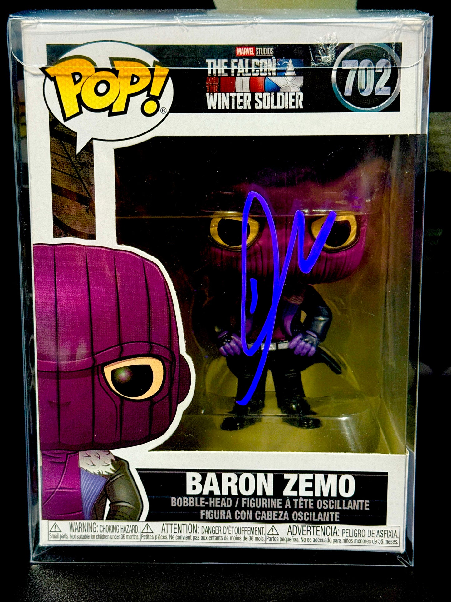 Daniel Bruhl Signed Captain America Funko Pop Beckett Certified