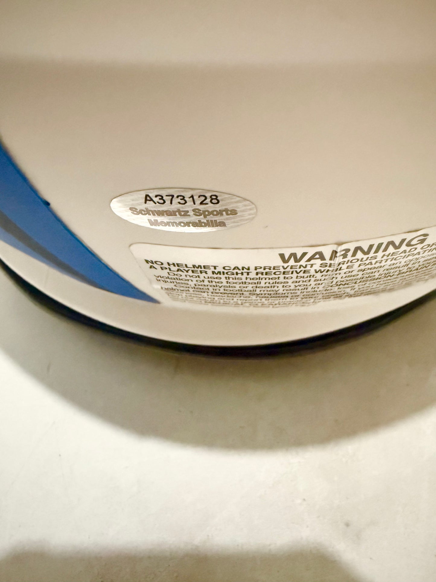 Barry Sanders Signed Lions Lunar Full Size Authentic Helmet Schwartz Certified