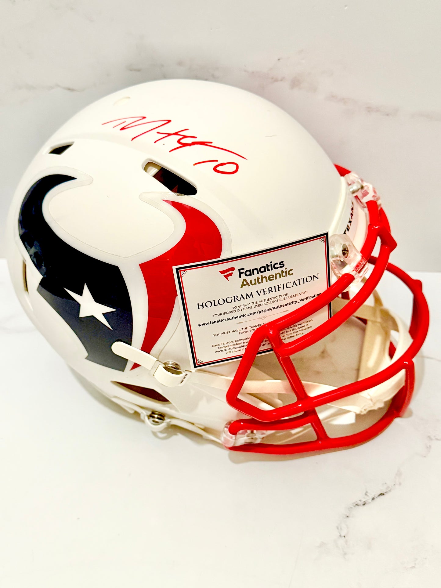 Deandre Hopkins Signed Texans Alt Full Size Authentic Helmet Fanatics Certified