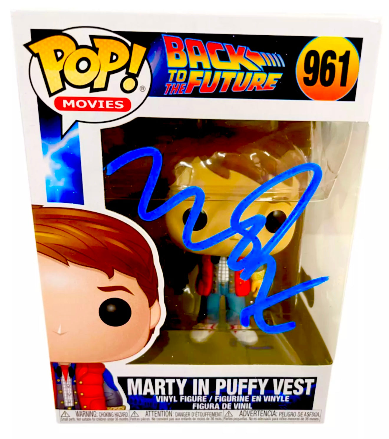 Michael J Fox Signed Back to the Future Funko Pop Beckett Certified