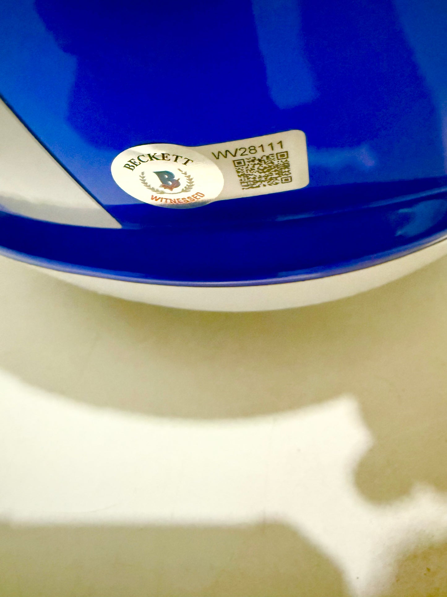 Quenton Nelson Signed Colts Flash Full Size Replica Helmet Beckett Certified