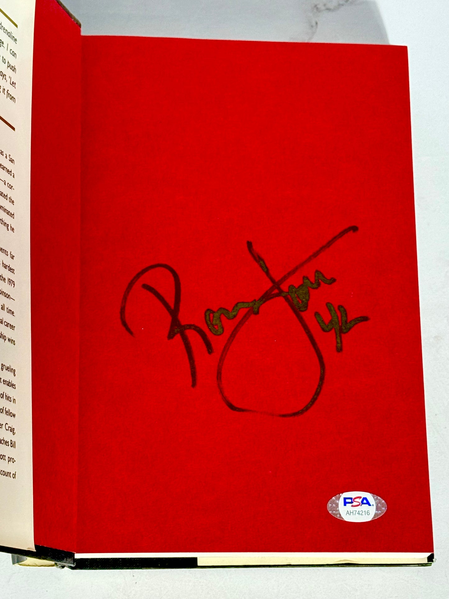 Ronnie Lott Signed Book 49ers PSA Certified