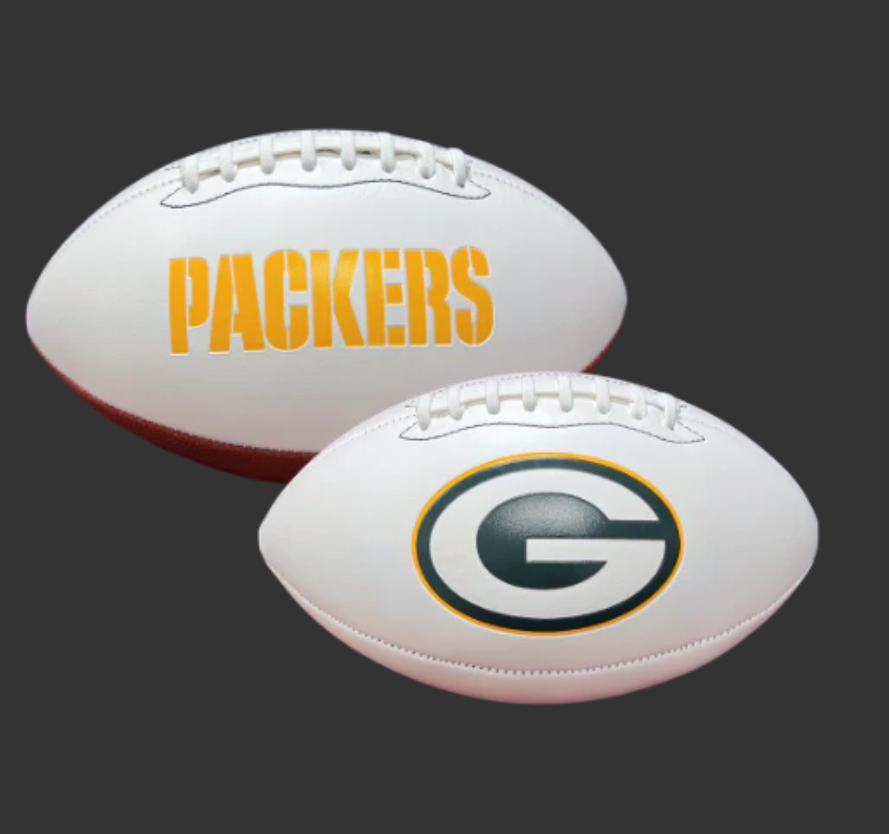 GREEN BAY PACKERS EMBOSSED NFL SIGNATURE SERIES FOOTBALL