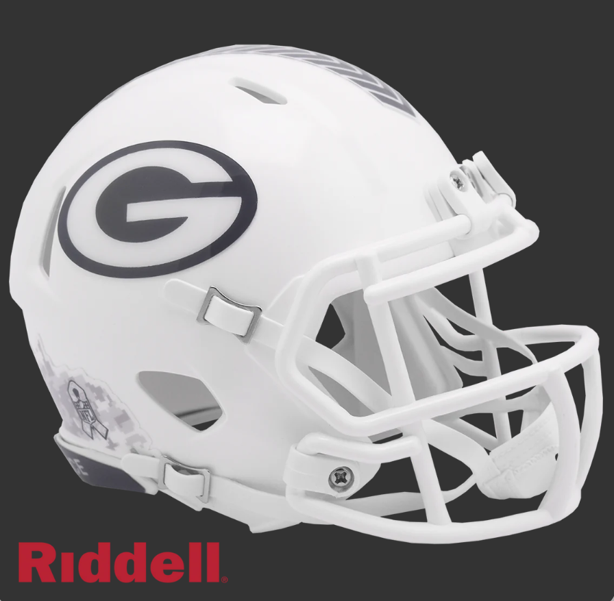 GREEN BAY PACKERS SALUTE TO SERVICE 24 MINI HELMET