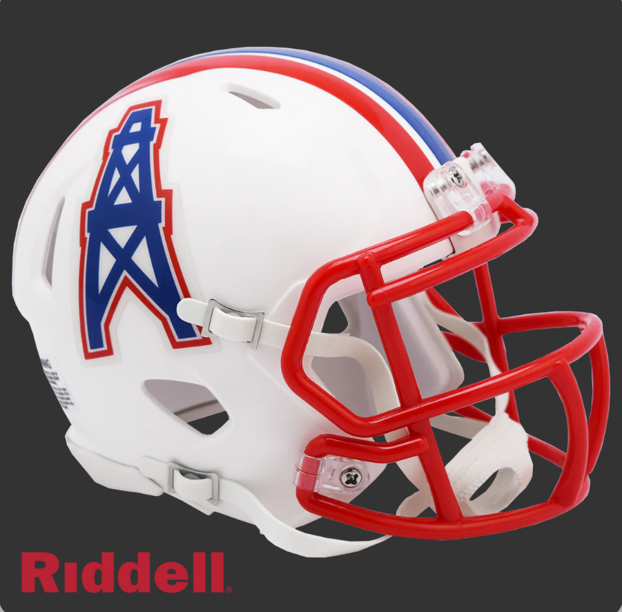HOUSTON OILERS 1981-96 THROWBACK SPEED MINI HELMET