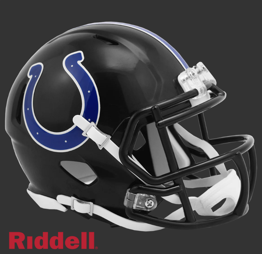 INDIANAPOLIS COLTS 2023 ON FIELD ALTERNATE STYLE SPEED MINI HELMET