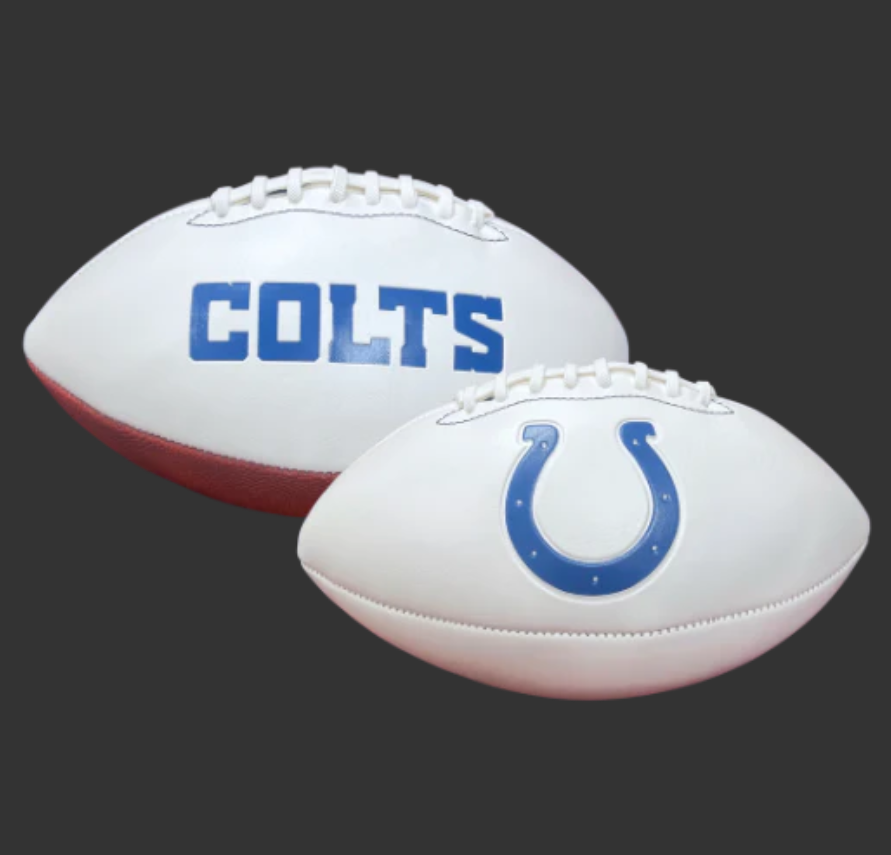 INDIANAPOLIS COLTS EMBOSSED NFL SIGNATURE SERIES FOOTBALL
