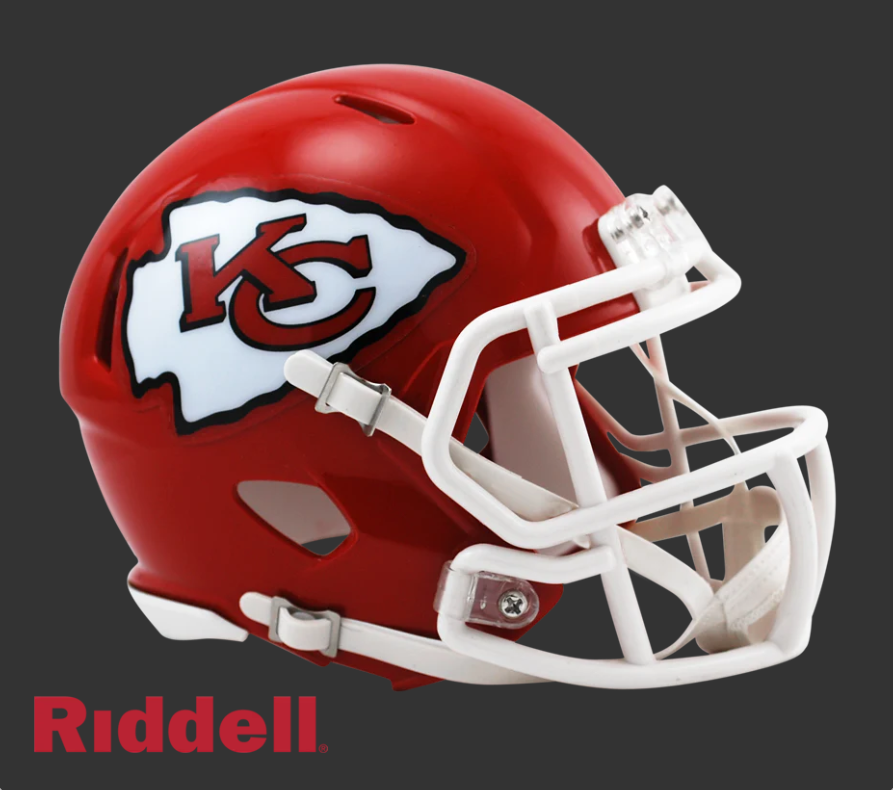 KANSAS CITY CHIEFS CURRENT STYLE SPEED MINI HELMET