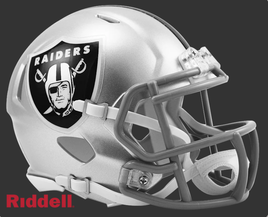 LAS VEGAS RAIDERS CURRENT STYLE SPEED MINI HELMET