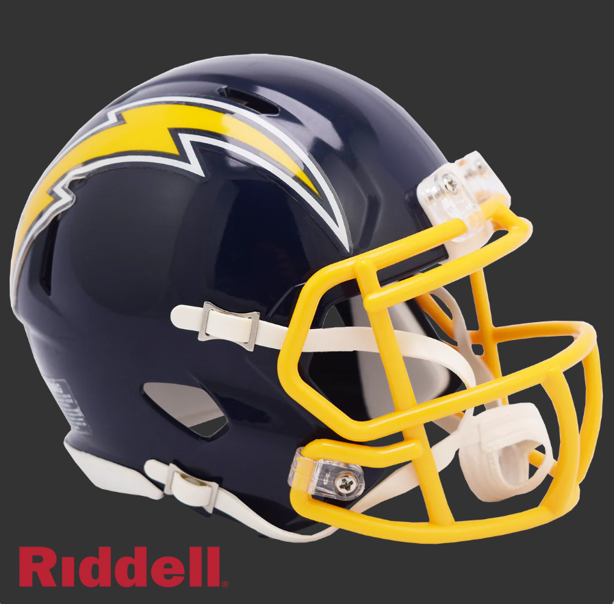 LOS ANGELES CHARGERS 1974-87 THROWBACK SPEED MINI HELMET