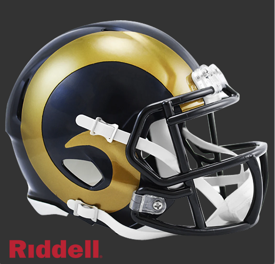 LOS ANGELES RAMS 2000-16 THROWBACK SPEED MINI HELMET