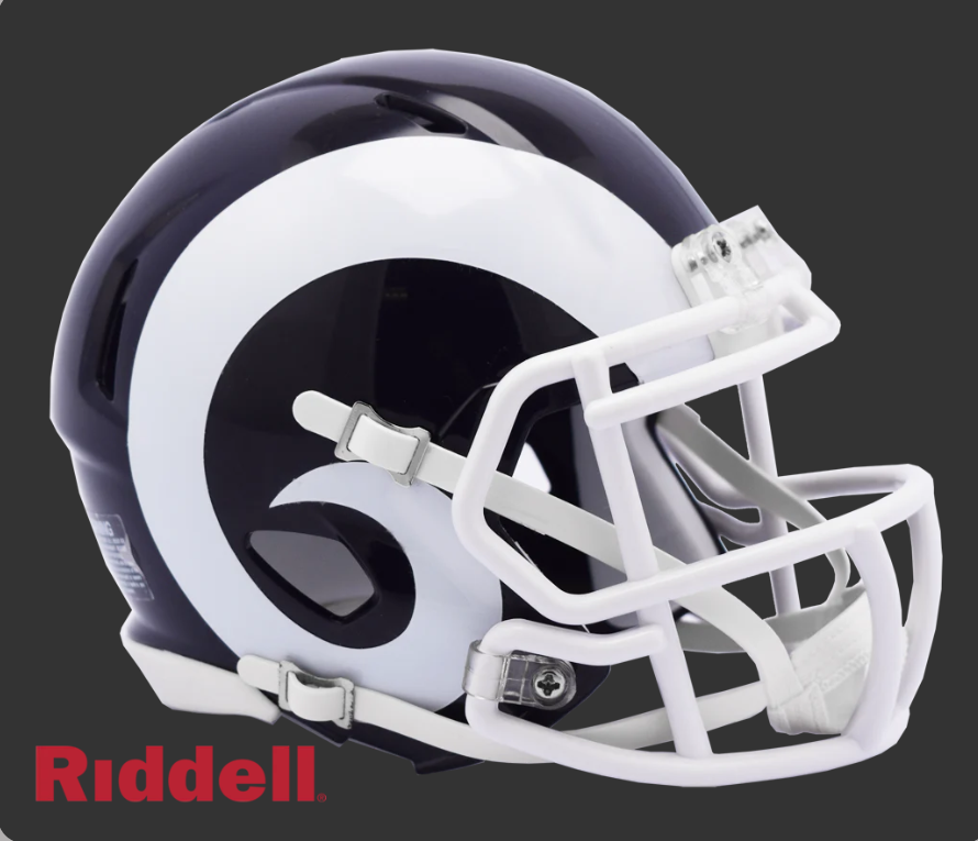 LOS ANGELES RAMS 2017-19 THROWBACK SPEED MINI HELMET