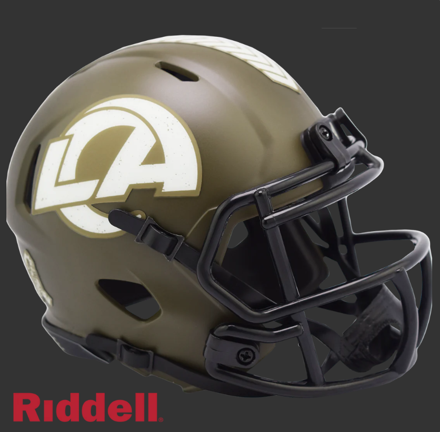 LOS ANGELES RAMS SALUTE TO SERVICE 22 MINI HELMET