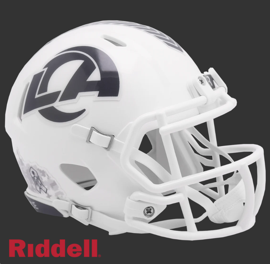 LOS ANGELES RAMS SALUTE TO SERVICE 24 MINI HELMET