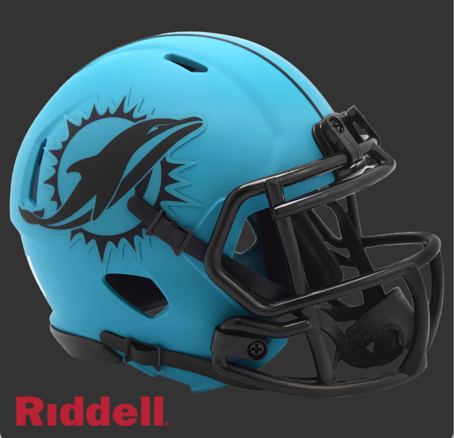 MIAMI DOLPHINS RAVE MINI HELMET