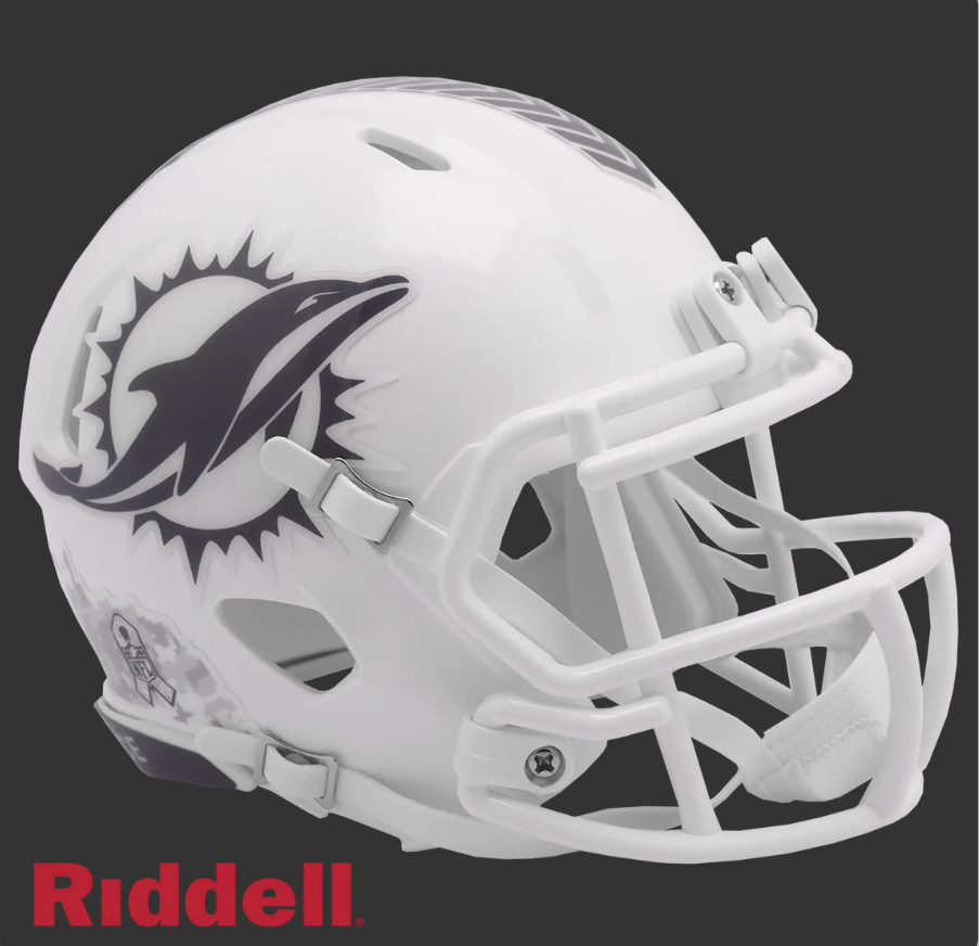 MIAMI DOLPHINS SALUTE TO SERVICE 24 MINI HELMET