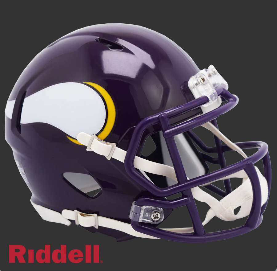 MINNESOTA VIKINGS 1983-01 THROWBACK SPEED MINI HELMET