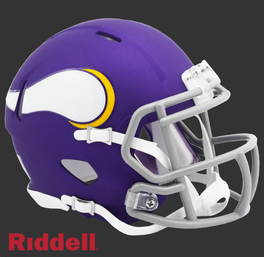 MINNESOTA VIKINGS 2023 ON FIELD ALTERNATE STYLE SPEED MINI HELMET