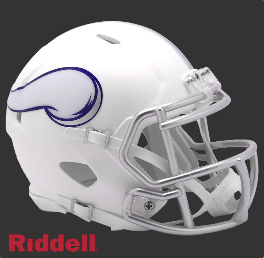 MINNESOTA VIKINGS 2024 ON FIELD ALTERNATE STYLE SPEED MINI HELMET