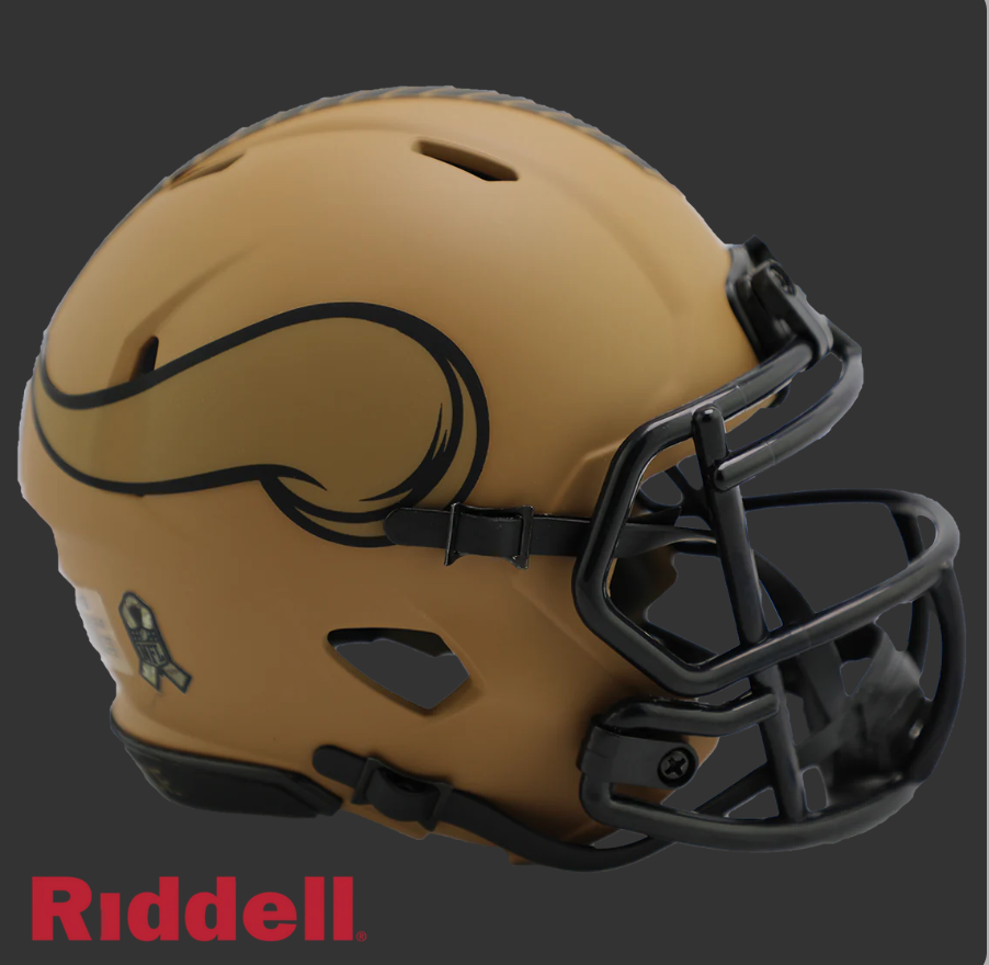MINNESOTA VIKINGS SALUTE TO SERVICE 23 MINI HELMET