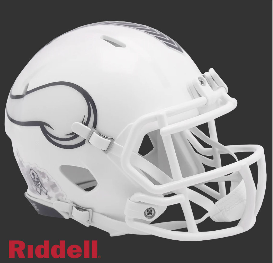 MINNESOTA VIKINGS SALUTE TO SERVICE 24 MINI HELMET