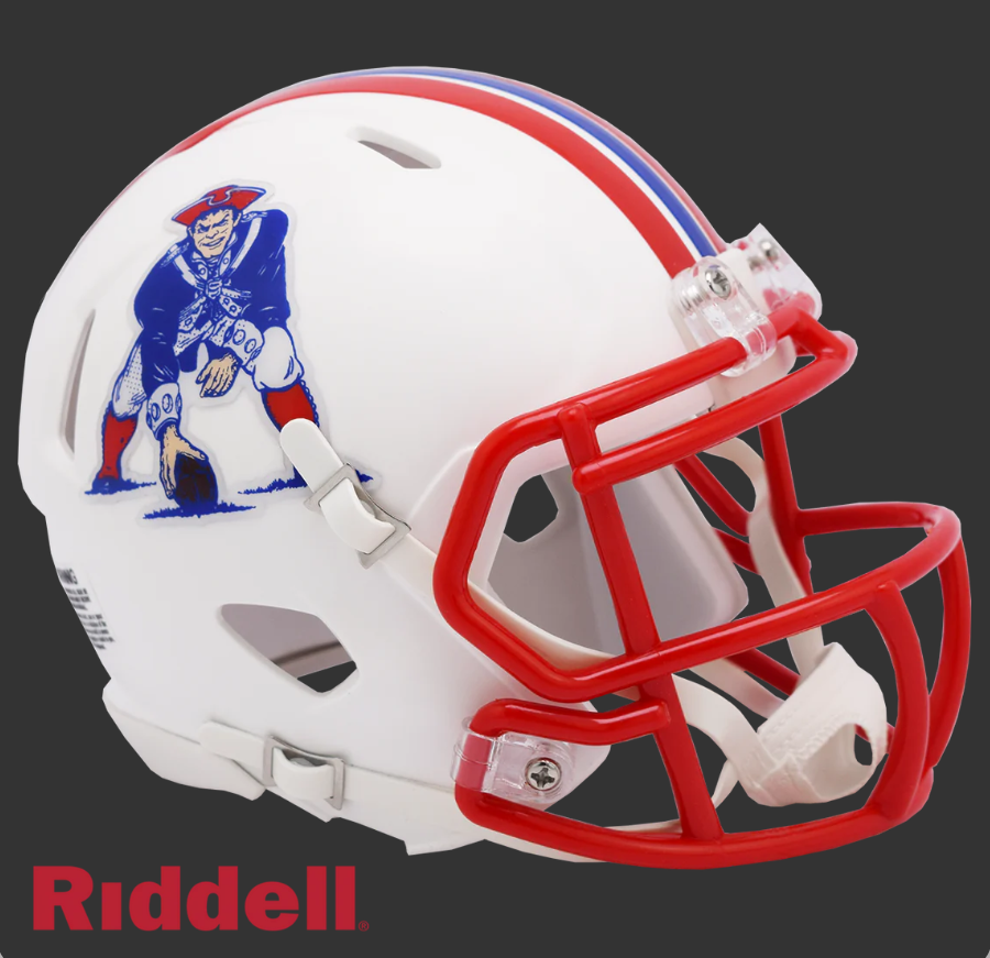 NEW ENGLAND PATRIOTS 1990-92 THROWBACK SPEED MINI HELMET