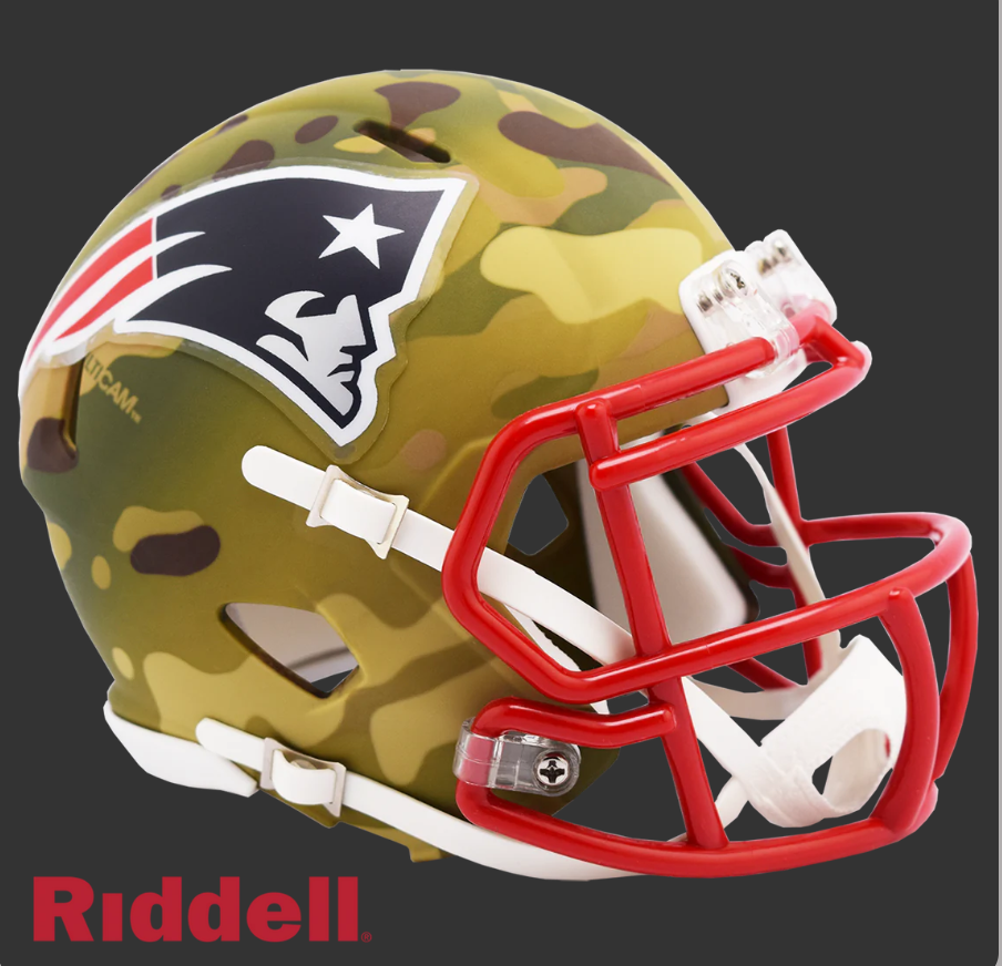 NEW ENGLAND PATRIOTS CAMO LIMITED EDITION MINI HELMET
