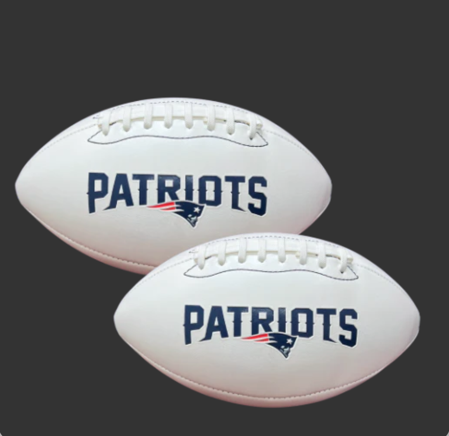 NEW ENGLAND PATRIOTS EMBOSSED NFL SIGNATURE SERIES FOOTBALL