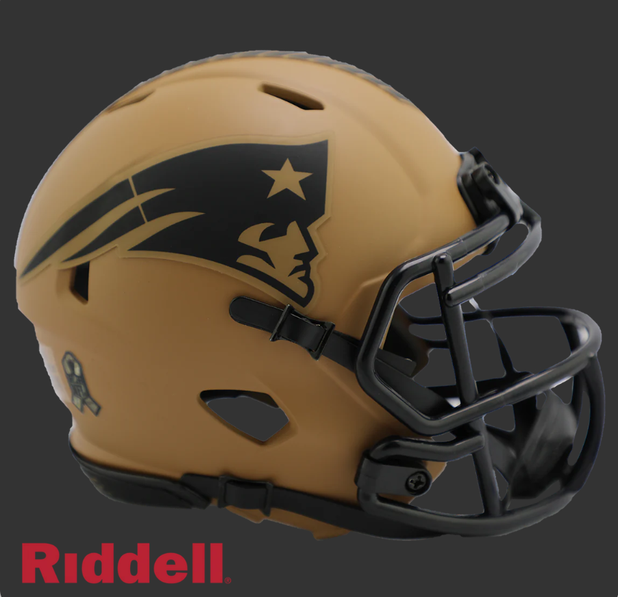 NEW ENGLAND PATRIOTS SALUTE TO SERVICE 23 MINI HELMET