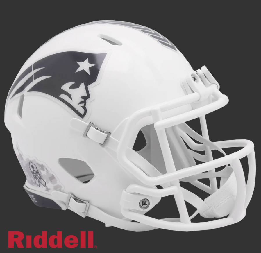 NEW ENGLAND PATRIOTS SALUTE TO SERVICE 24 MINI HELMET