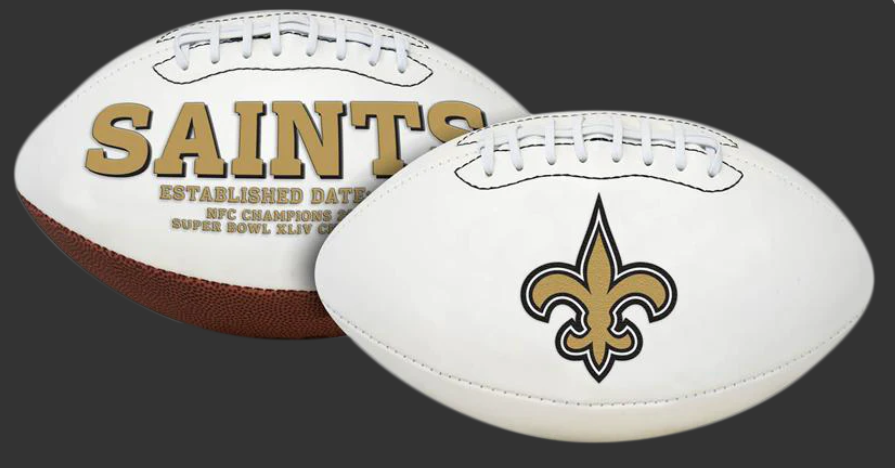 NEW ORLEANS SAINTS RAWLINGS NFL SIGNATURE SERIES FOOTBALL