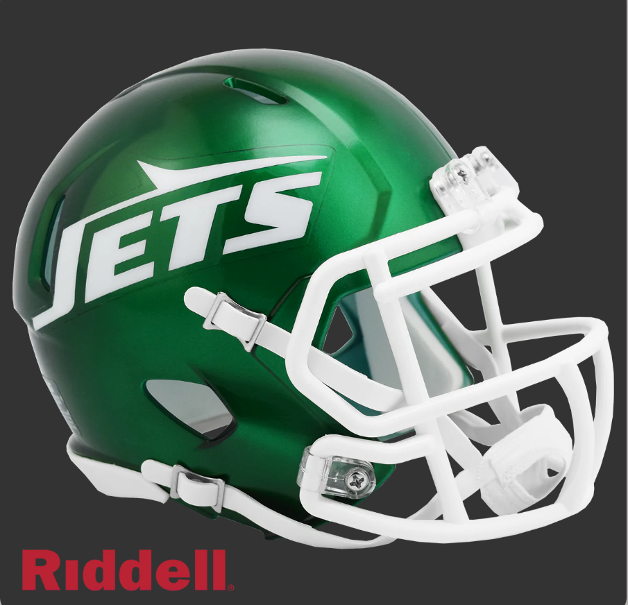 NEW YORK JETS 2023 ON FIELD ALTERNATE STYLE SPEED MINI HELMET