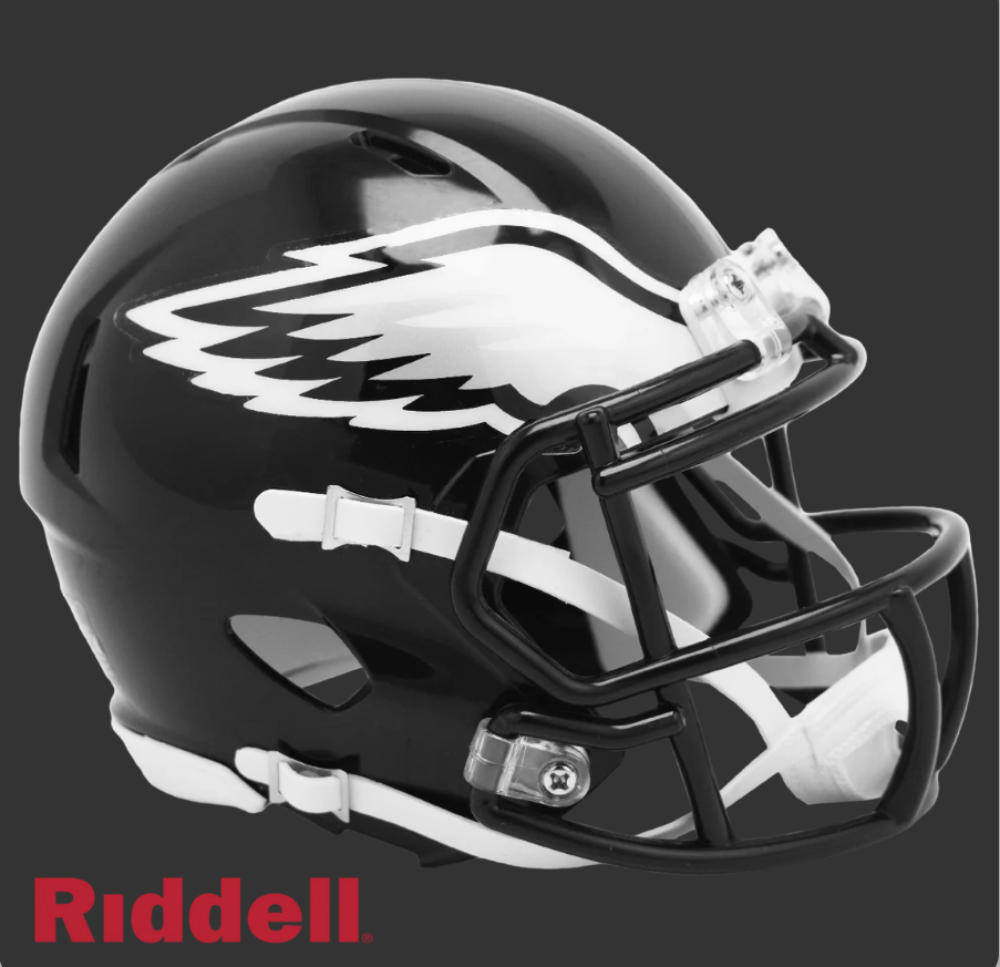 PHILADELPHIA EAGLES 2022 ON FIELD ALTERNATE STYLE SPEED MINI HELMET