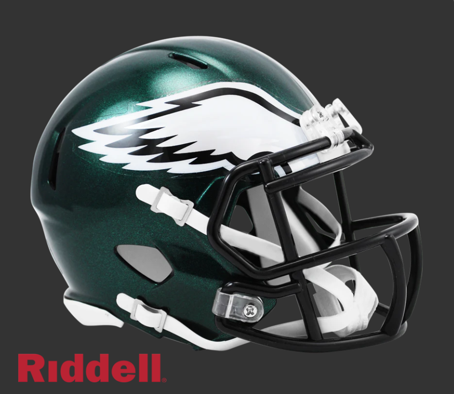 PHILADELPHIA EAGLES CURRENT STYLE SPEED MINI HELMET