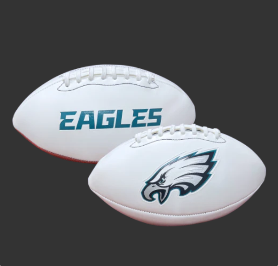 PHILADELPHIA EAGLES EMBOSSED NFL SIGNATURE SERIES FOOTBALL