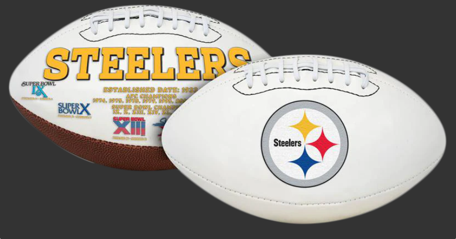PITTSBURGH STEELERS RAWLINGS NFL SIGNATURE SERIES FOOTBALL
